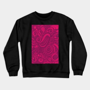 Hot Pink Magenta Chaos Crewneck Sweatshirt